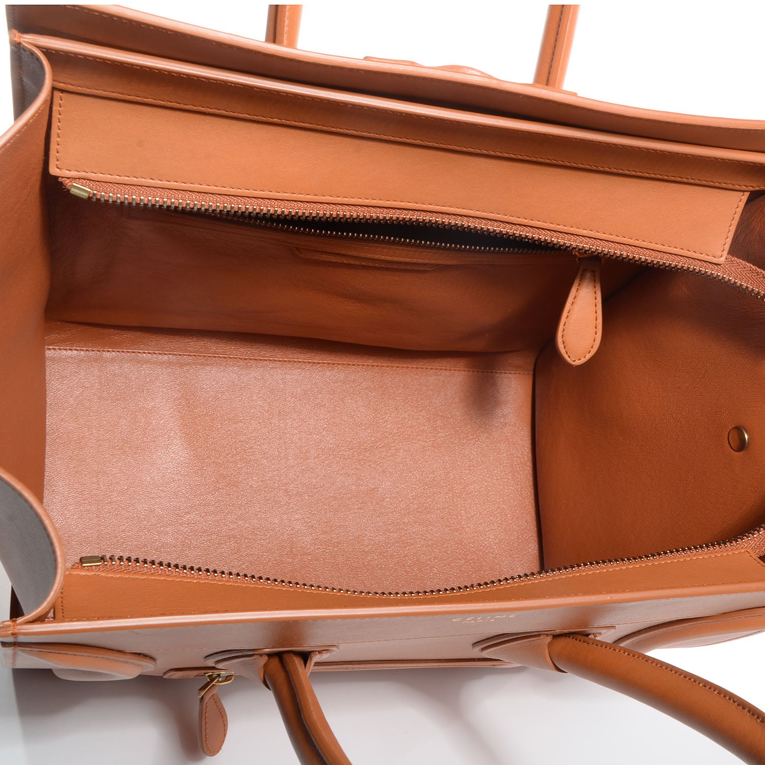 Celine Smooth Calfskin Mini Luggage Bag Light Copper 6 of 8
