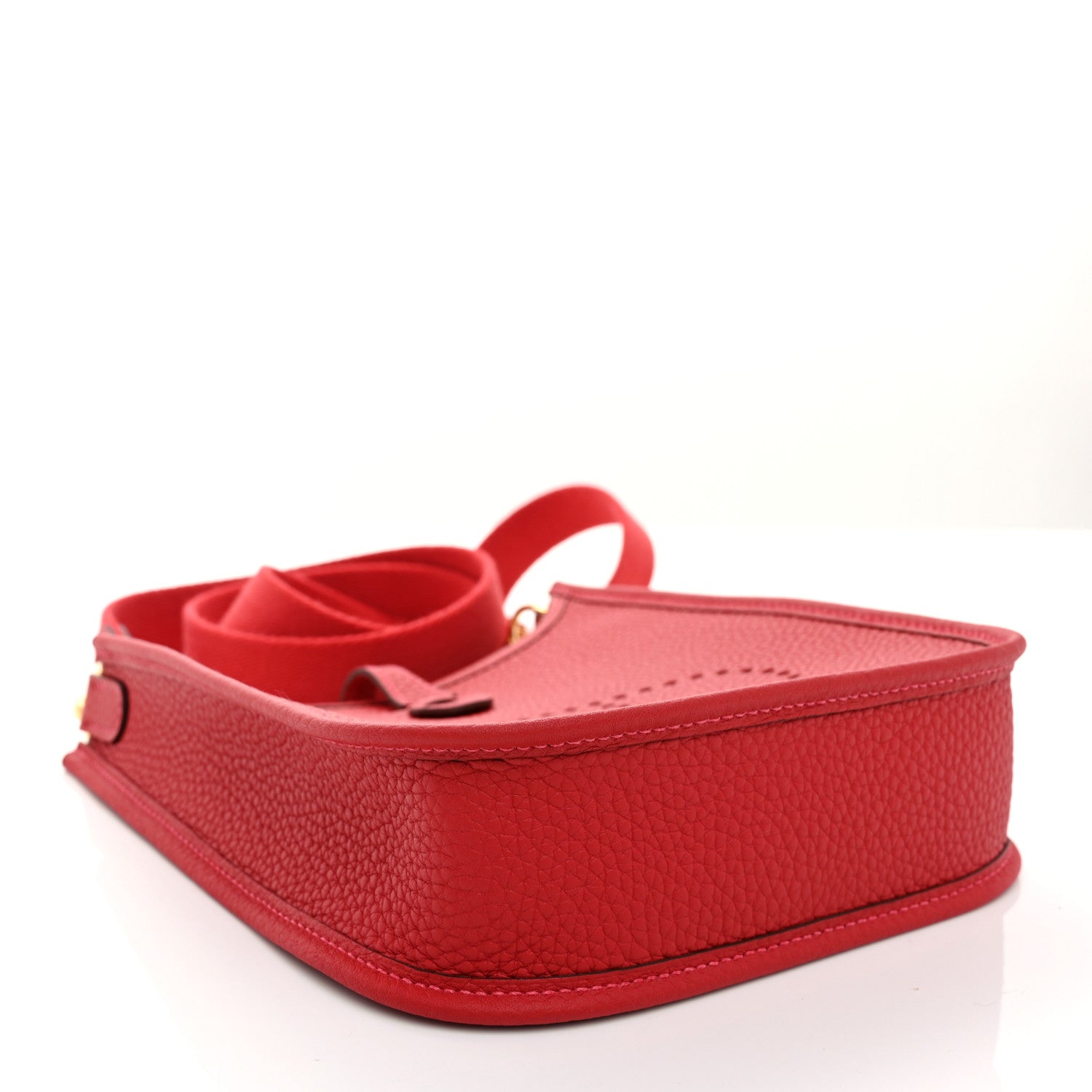 Hermes Taurillon Clemence Amazone Evelyne TPM Vermillion Rouge Vif 4 of 11