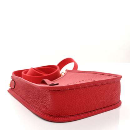 Hermes Taurillon Clemence Amazone Evelyne TPM Vermillion Rouge Vif 4 of 11