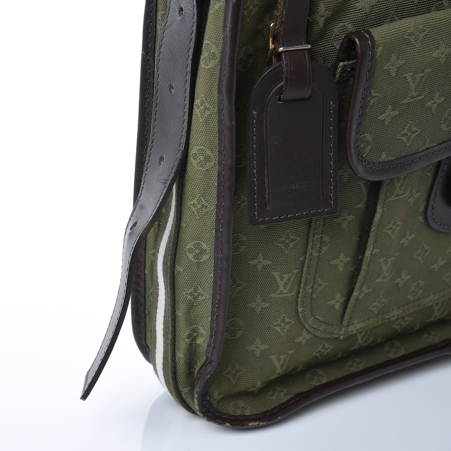 Mini Monogram Besace Mary Kate Kaki