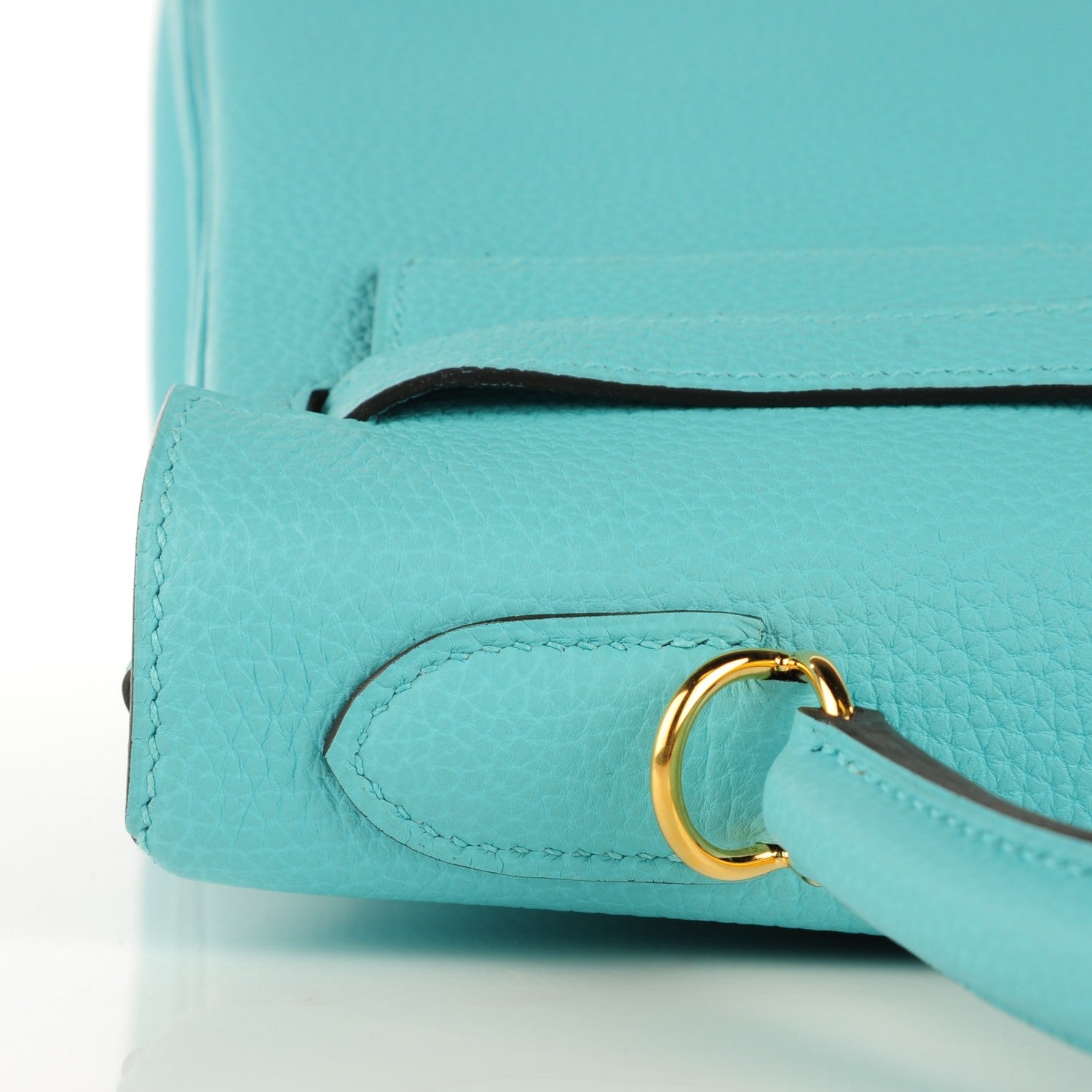 Hermes Togo Kelly Retourne 32 Bleu Atoll 23 of 24