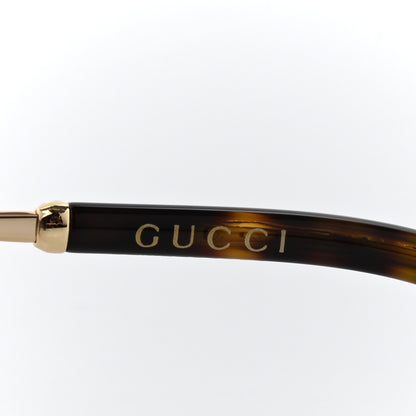 Gucci Web Aviator Sunglasses GG0587S Gold Tortoise 6 of 8