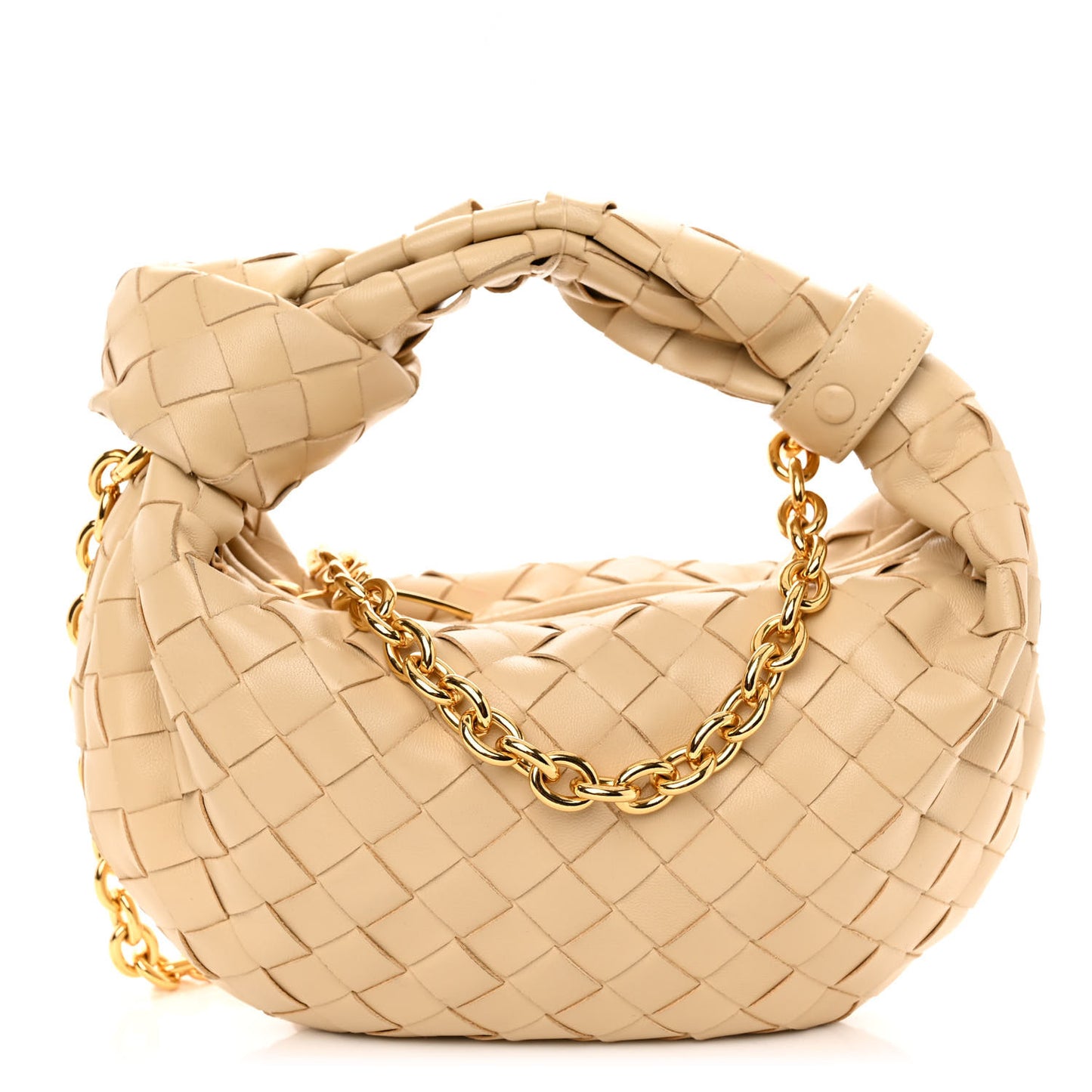 Nappa Intrecciato Mini Chain Jodie Porridge