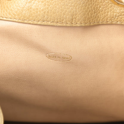 Chanel Caviar Drawstring Sling Backpack Beige 7 of 16