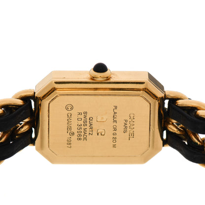 Chanel Stainless Steel Lambskin 20mm Chain Premiere Quartz Watch Gold L 4 of 5