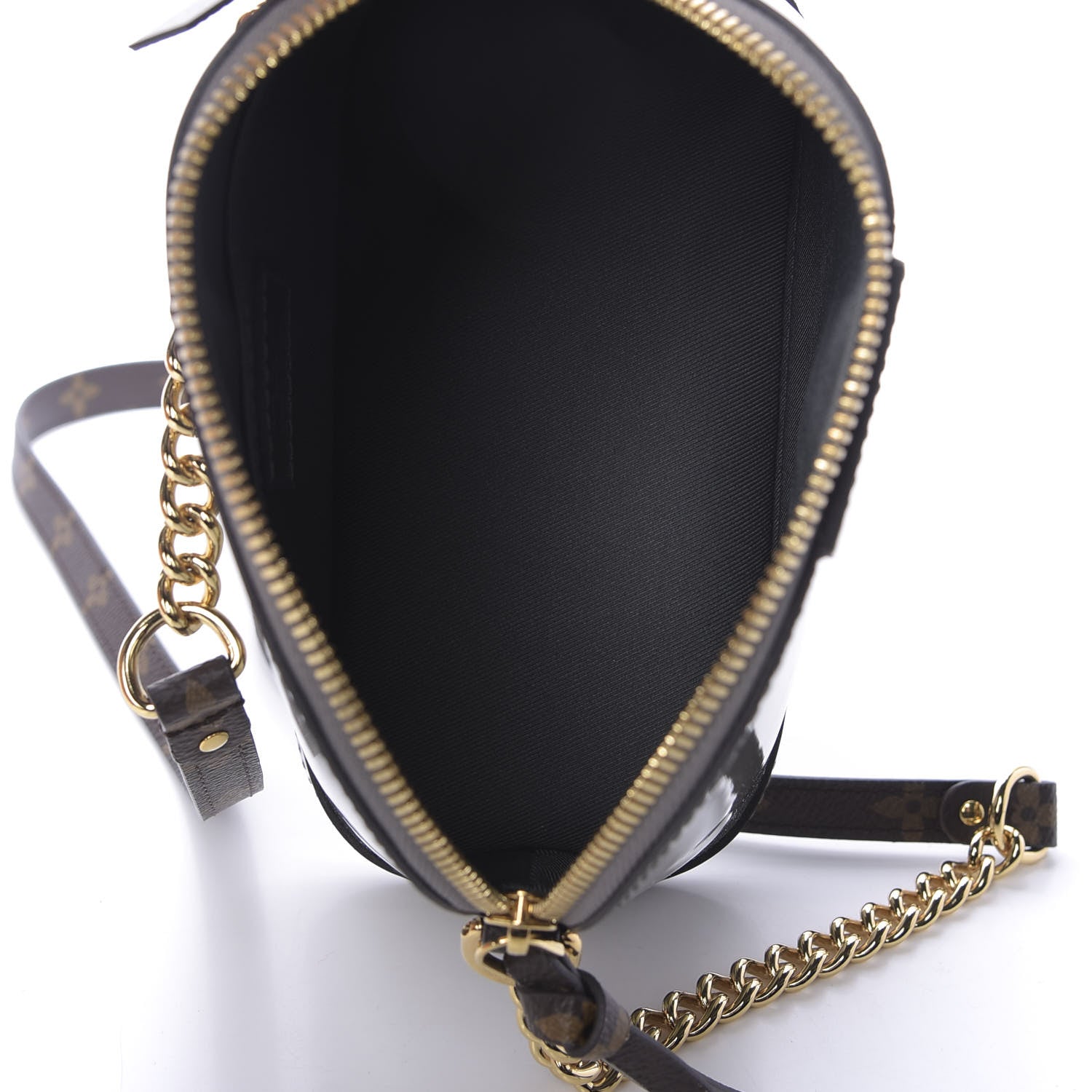 Louis Vuitton Patent Monogram Miroir Mirror Mini Alma Gris Metal 5 of 9