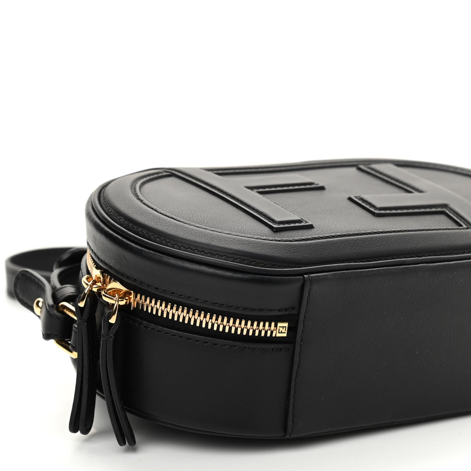 Fendi Vitello Grace Matte Mini O'Lock Camera Case Black 10 of 11