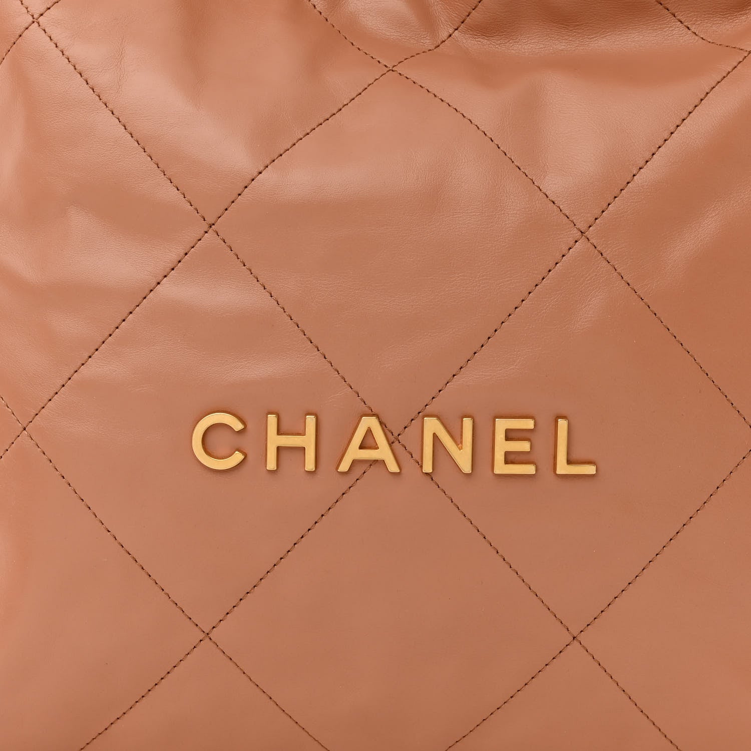 Chanel Shiny Calfskin Quilted Small Chanel 22 Beige 10 of 12