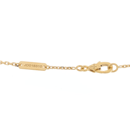 Van Cleef & Arpels 18k Yellow Gold Mother of Pearl Lucky Alhambra Butterfly Pendant Necklace 4 of 5