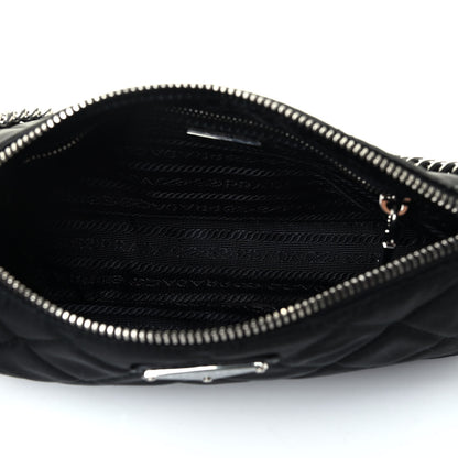Prada Nylon Tessuto Impuntu Quilted Crossbody Bag Black 4 of 4