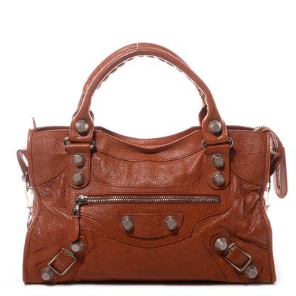 Balenciaga Agneau Giant 21 Silver Hardware City Orange Brulee 1 of 11