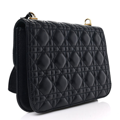 Christian Dior Lambskin Cannage Large Dioraddict Flap Bag Indigo Blue 2 of 7