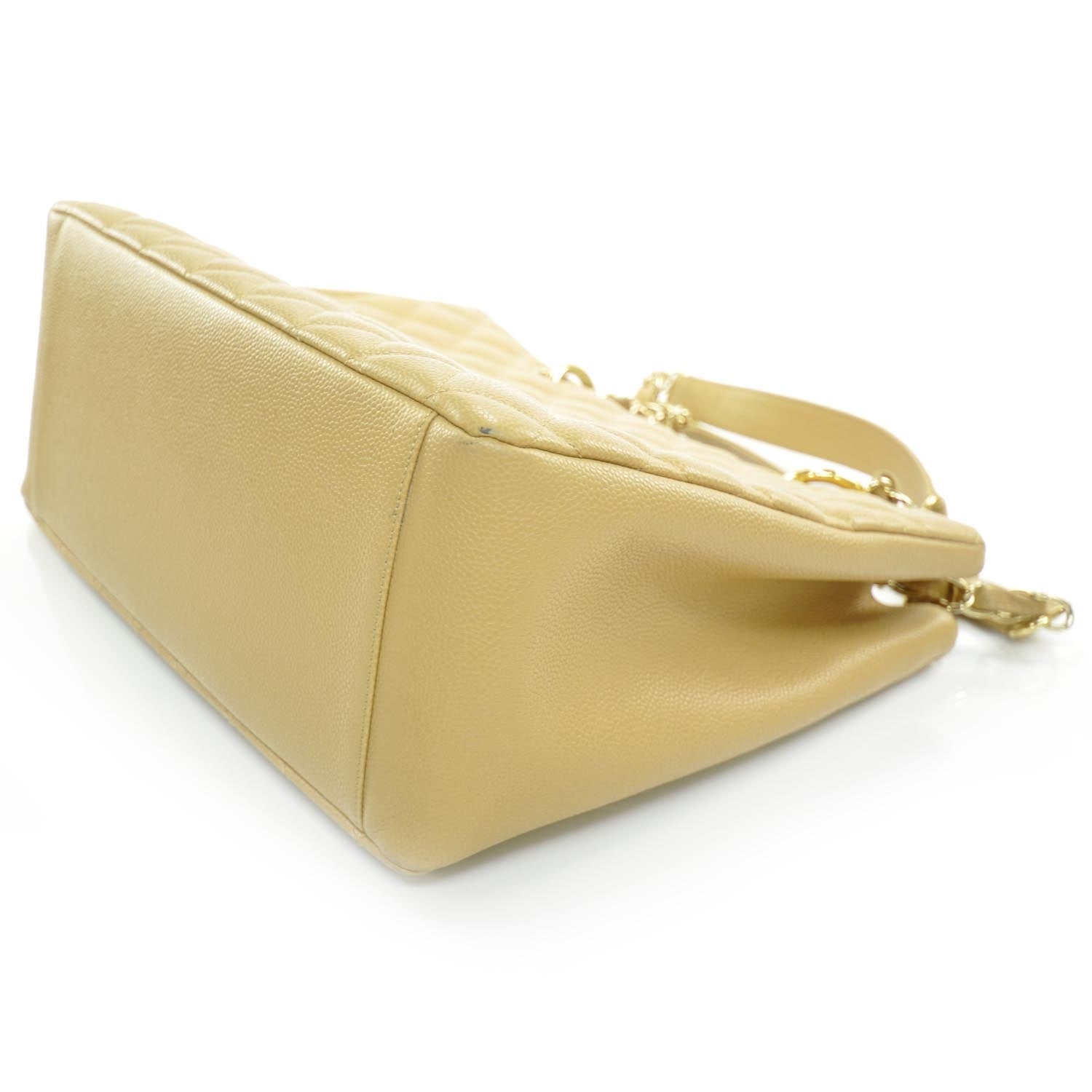 Chanel Caviar Quilted Grand Shopping Tote GST Beige 6 of 8