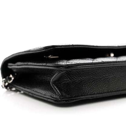 Chanel Caviar Quilted Wallet on Chain WOC Black 10 of 11
