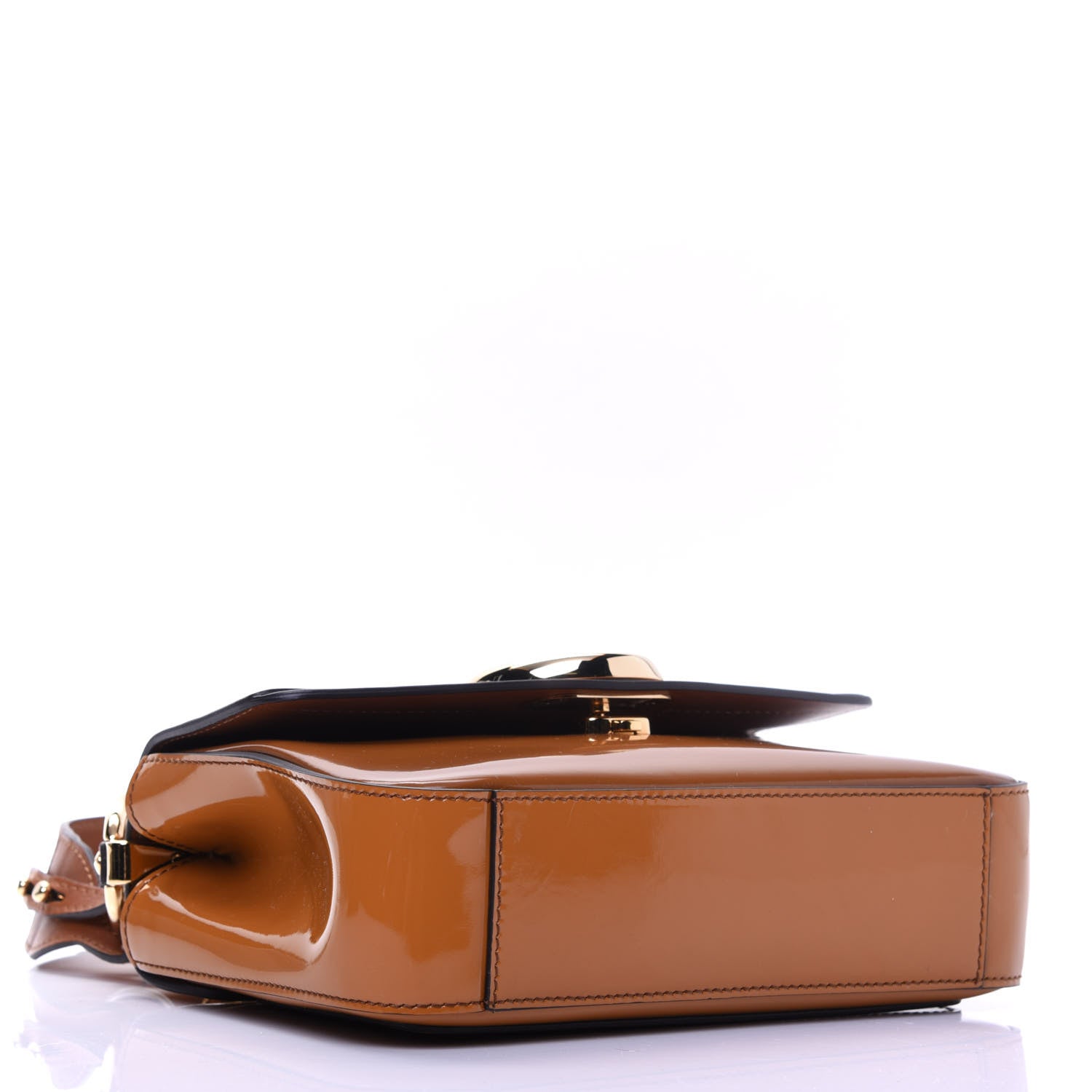 Chloe Spazzolato Sfumato Calfskin Small C Double Carry Autumnal Brown 5 of 18