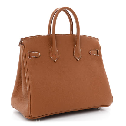Hermes Togo Birkin 25 Gold 3 of 11