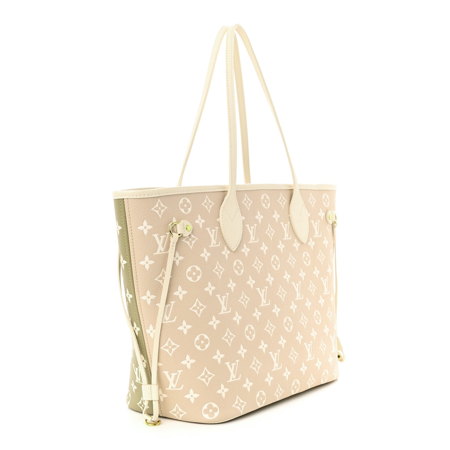 Empreinte Monogram Spring In The City Neverfull MM Kaki Beige Cream