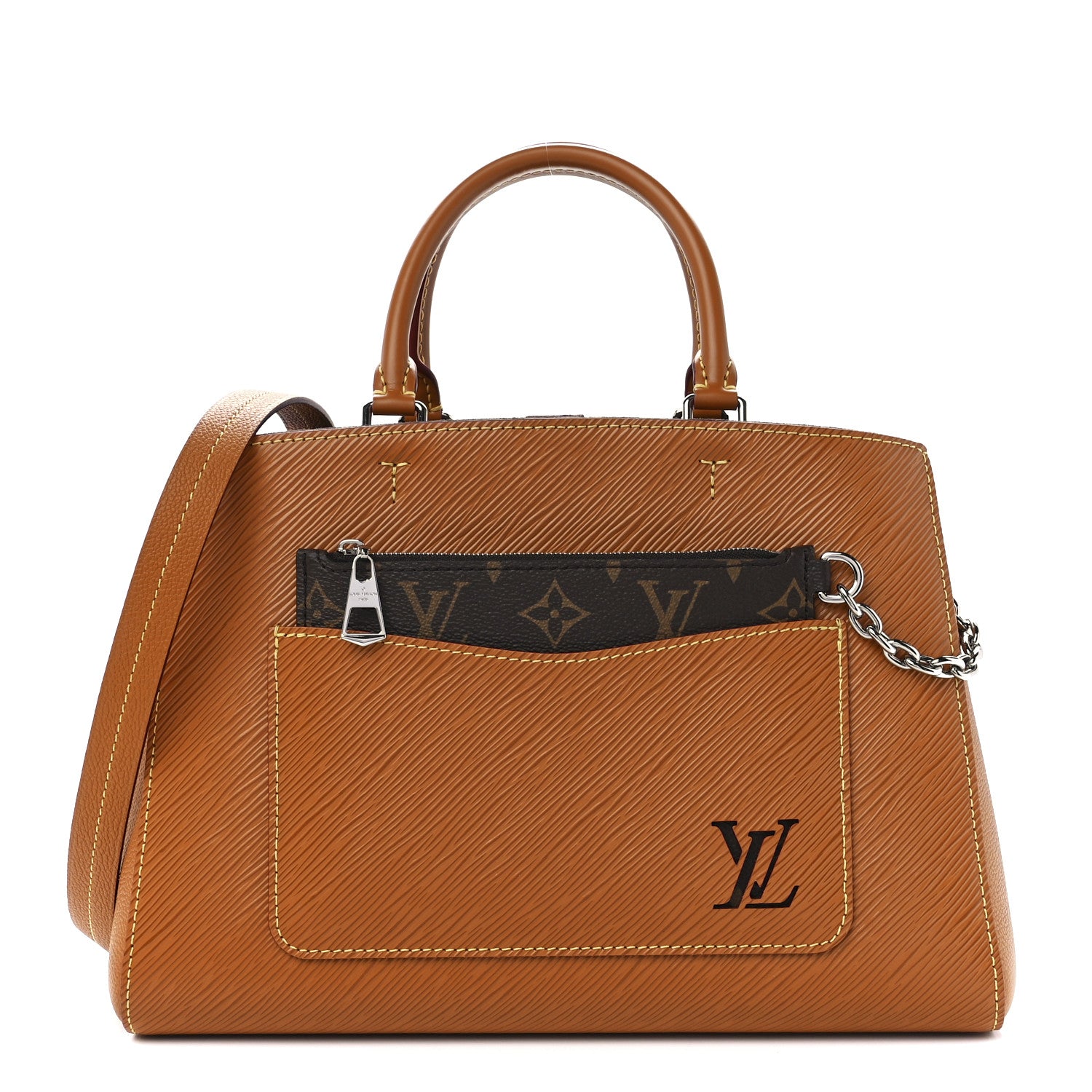 Louis Vuitton Epi Marelle Tote MM Gold Honey 3 of 12