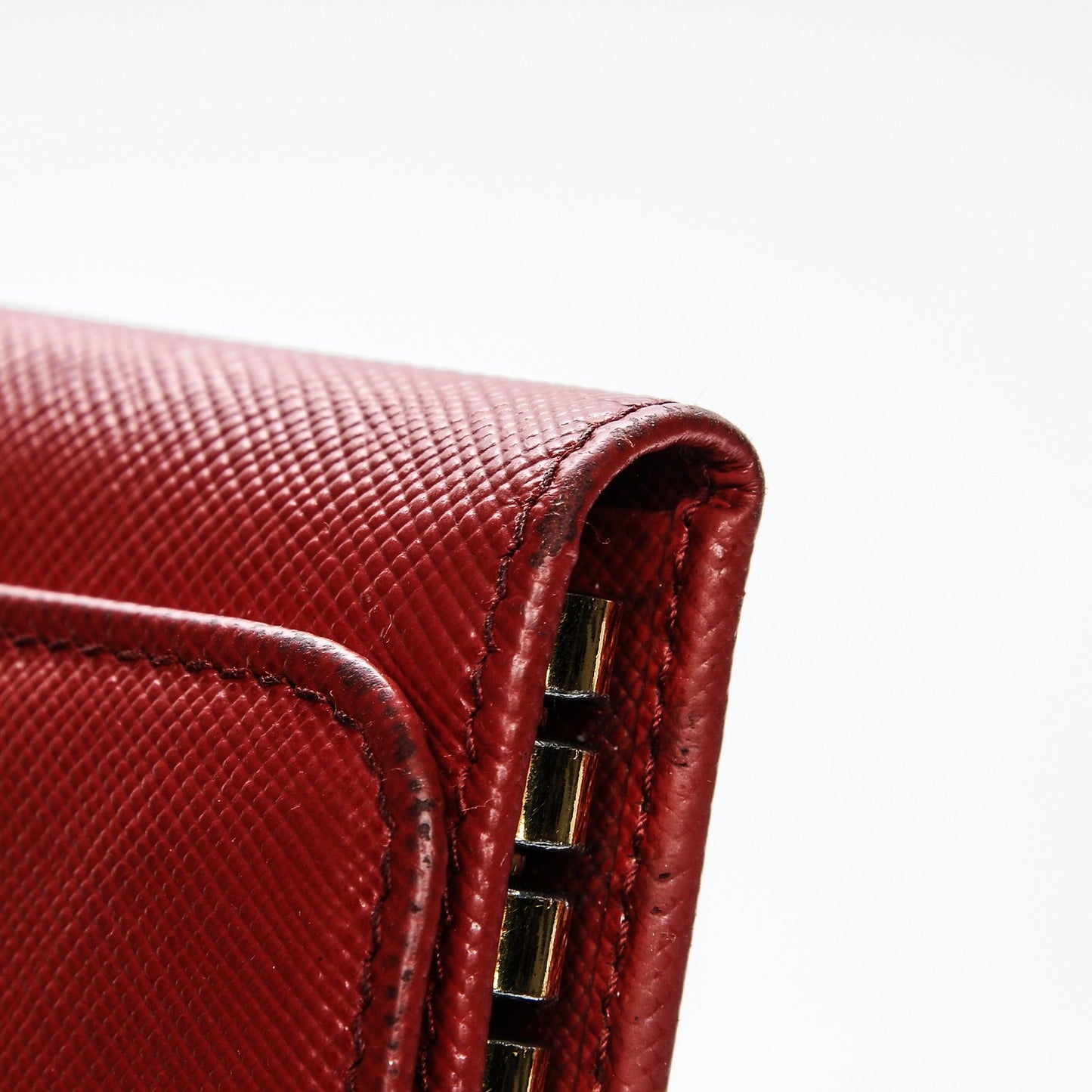 Saffiano Metal 6 Key Holder Fuoco