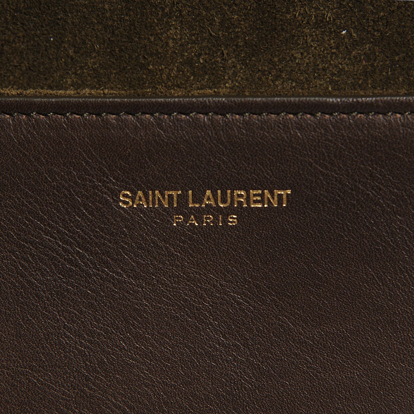 Calfskin Classic Y Clutch Brown