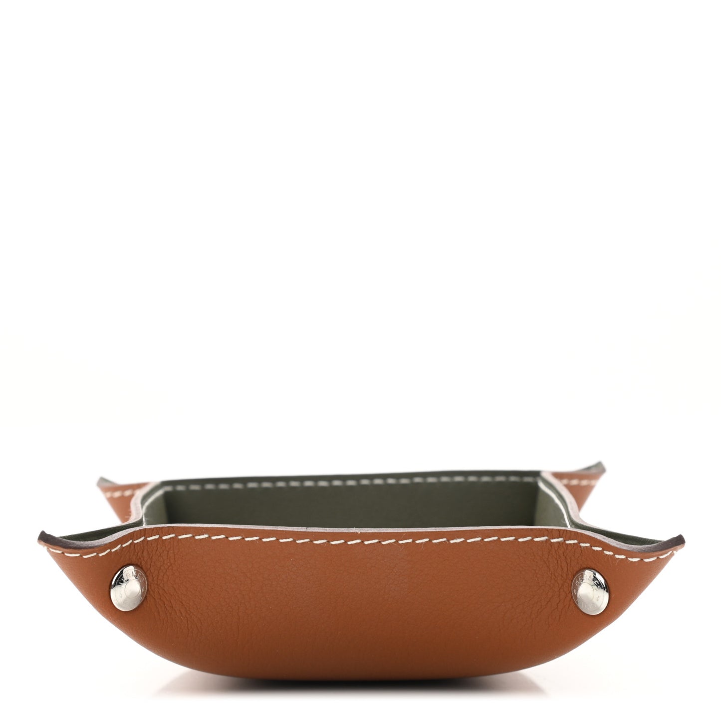 Taurillon Clemence Swift Mini Mises et Relances Change Tray Vert Veronese Fauve