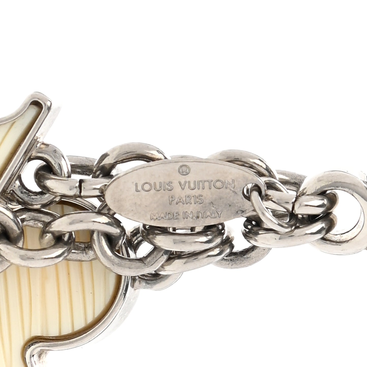 Fleur d Epi Bag Charm Ivory