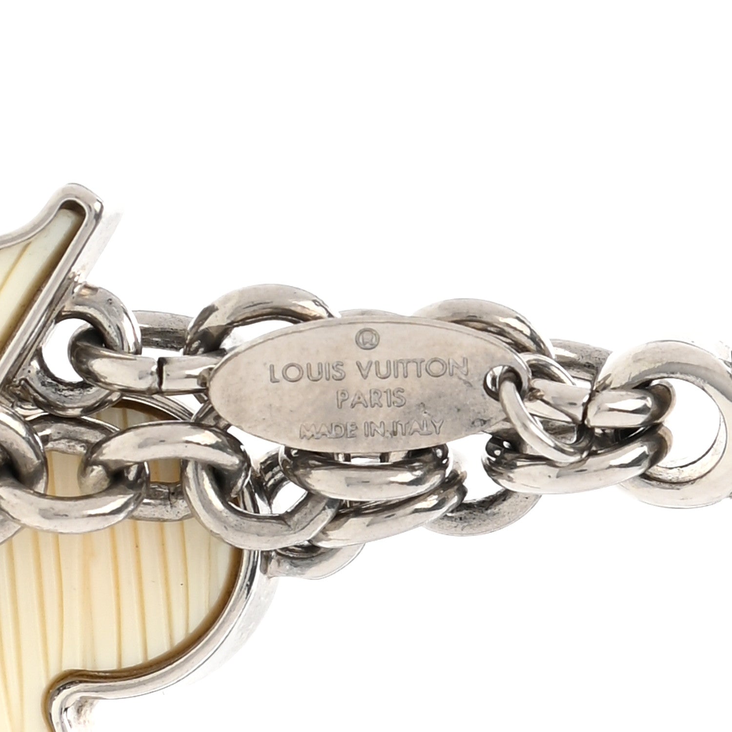 Louis Vuitton Fleur d Epi Bag Charm Ivory 5 of 5
