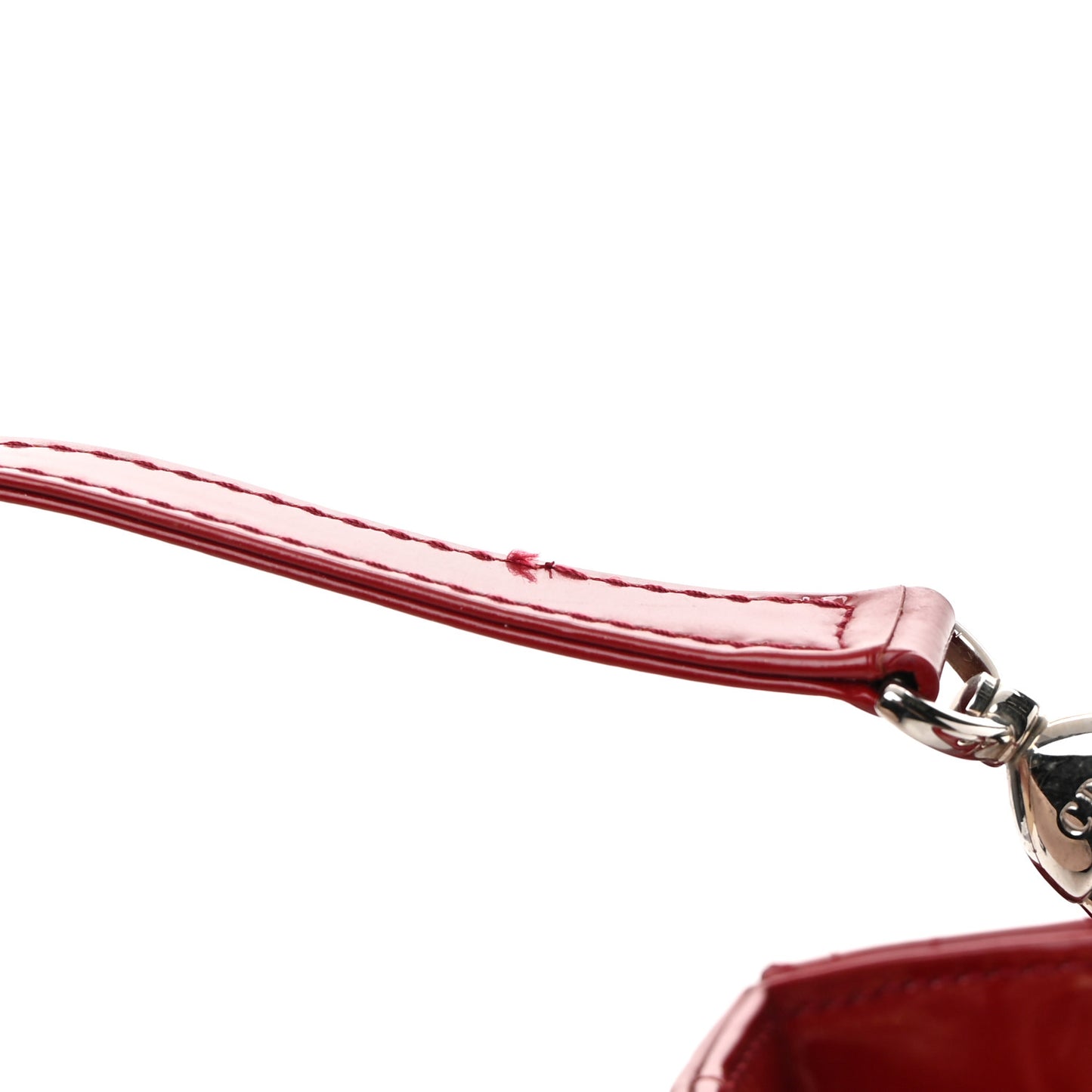 Patent Cannage Medium Lady Dior Red
