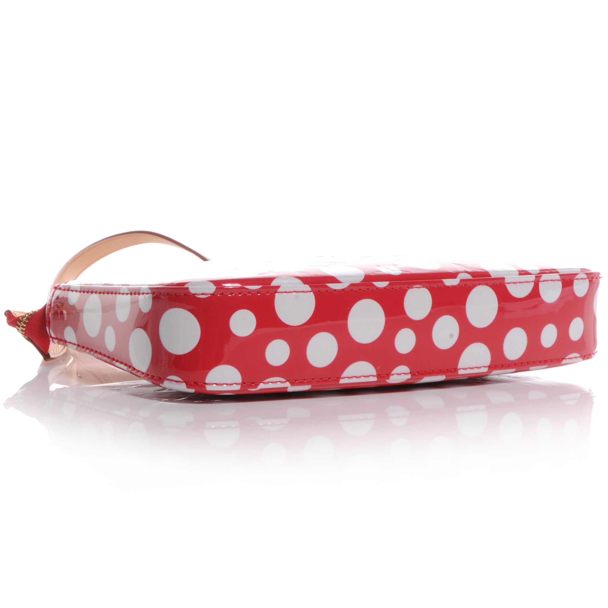 Louis Vuitton Vernis Kusama Infinity Dots Pochette Accessories Red 4 of 7