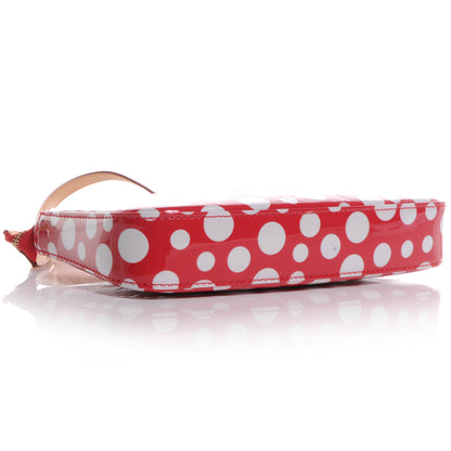 Louis Vuitton Vernis Kusama Infinity Dots Pochette Accessories Red 4 of 7