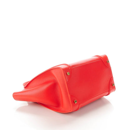 Celine Baby Calfskin Mini Luggage Vermillion 4 of 7