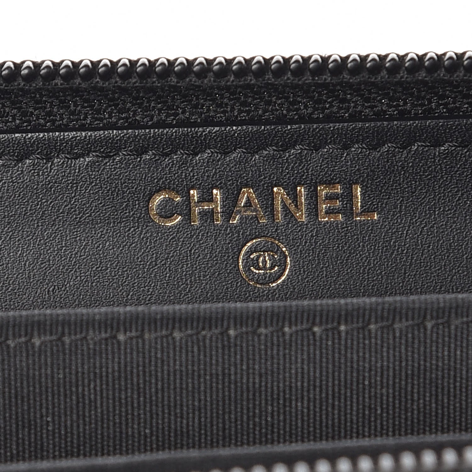 Chanel Caviar Quilted Small Boy Zip Around Wallet Black 8 of 10