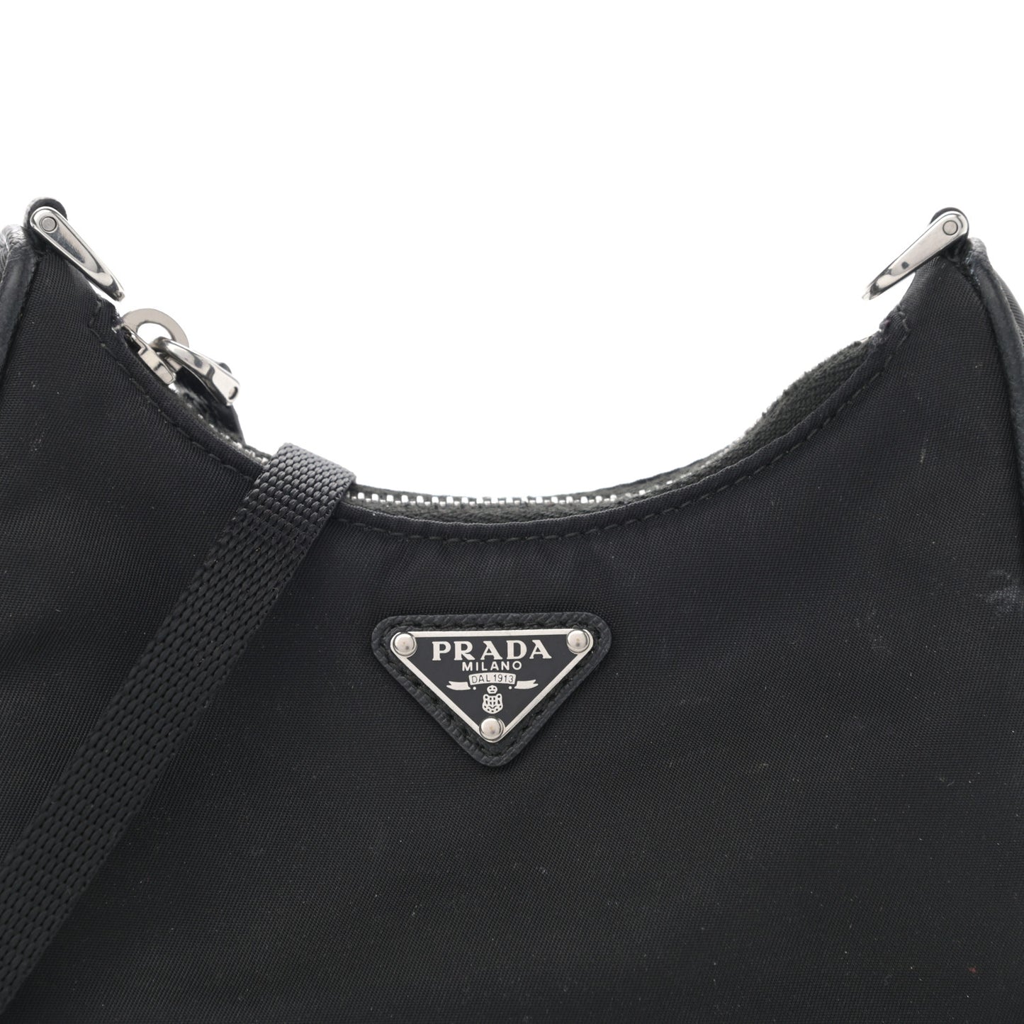Tessuto Nylon Mini Re-Edition 2000 Shoulder Bag Black