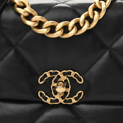 Chanel Goatskin Quilted Medium Chanel 19 Flap Black 8 of 11