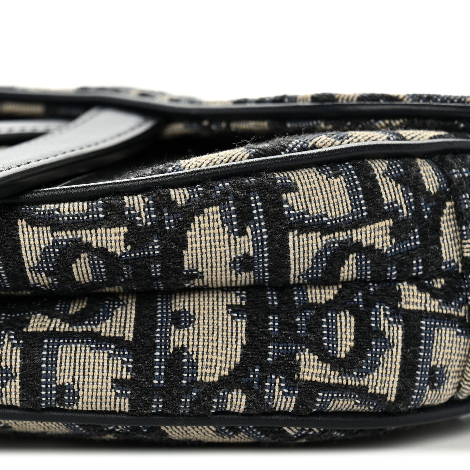 Christian Dior Oblique Mini Saddle Bag Blue 10 of 10