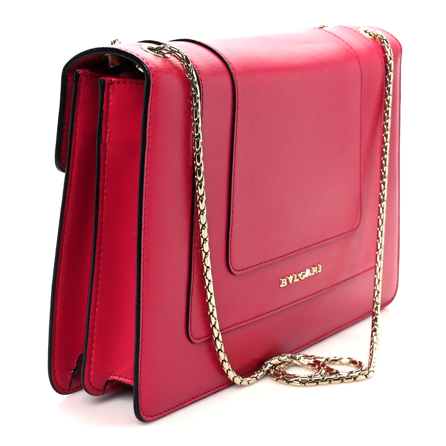 Calfskin Serpenti Forever Shoulder Bag Pink
