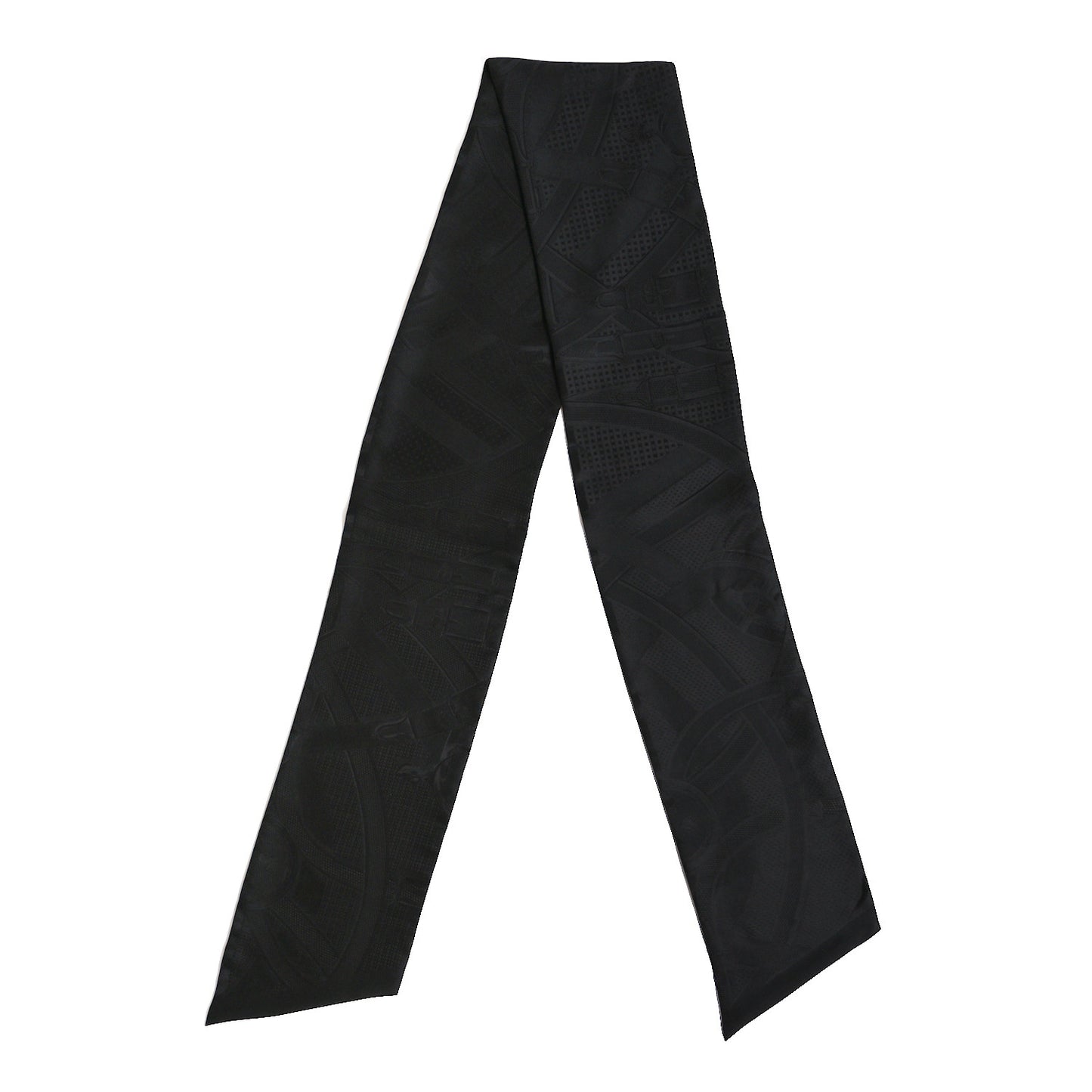 Silk Cavalcadour Maxi Twilly Black