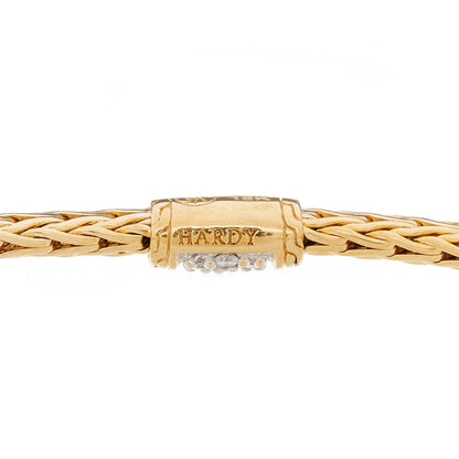 John Hardy 18K Yellow Gold Diamond 3.5mm Classic Chain Bracelet 4 of 4