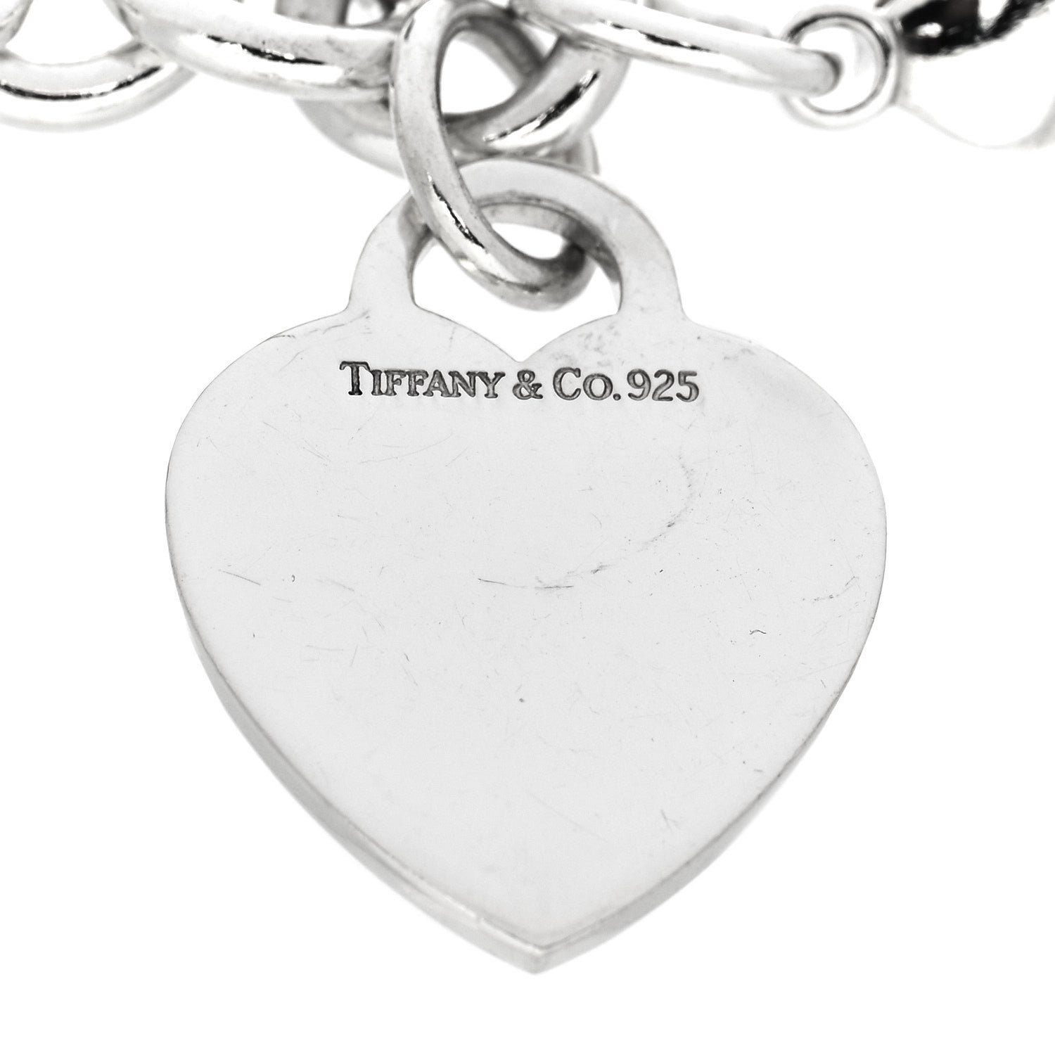 Tiffany Sterling Silver Heart Tag Charm Bracelet 3 of 3