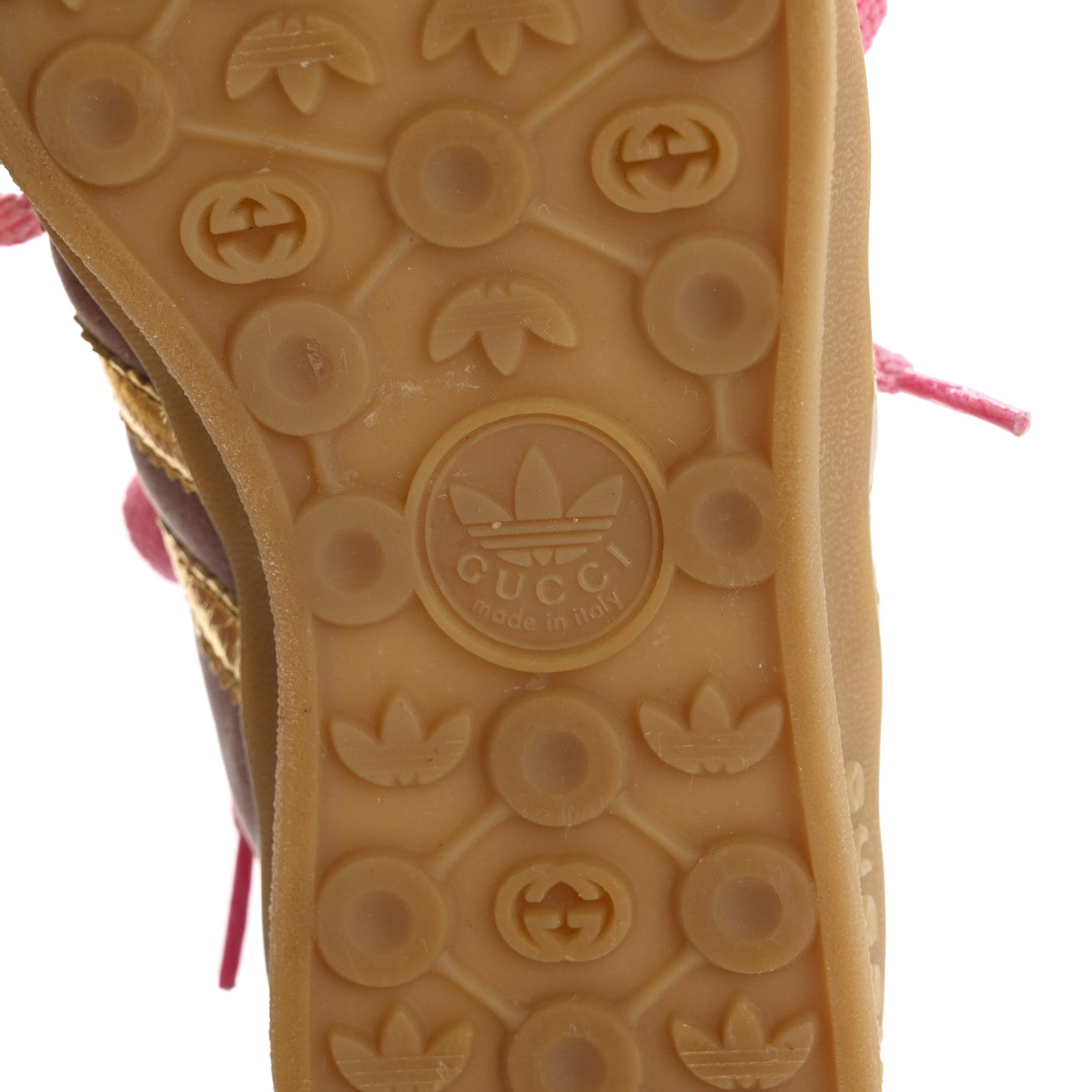 Gucci X ADIDAS Softy Velvet Suede Madeira Demetra Womens Gazelle Sneakers 4.5 Pink Gold 7 of 10