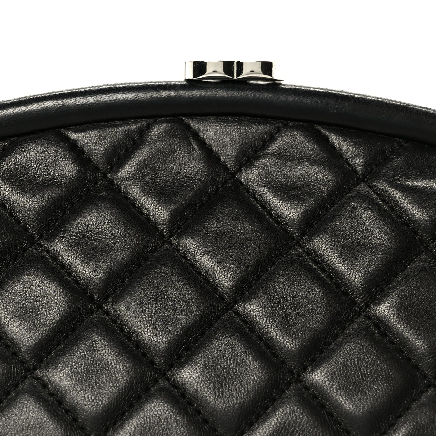 Lambskin Quilted Timeless Clutch Black