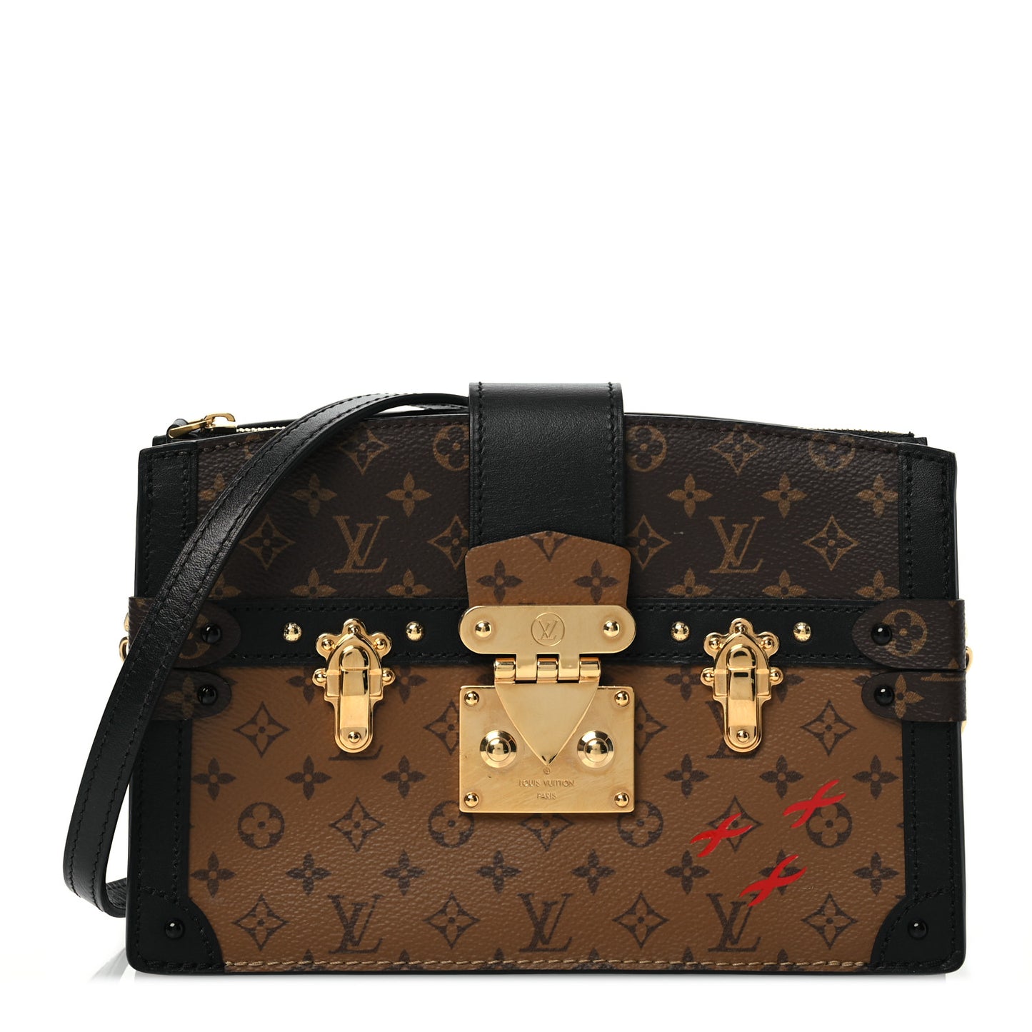 Reverse Monogram Trunk Clutch