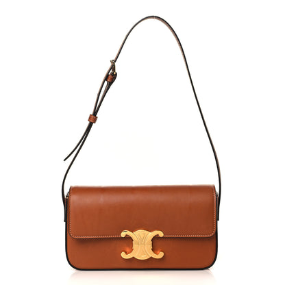 Celine Natural Calfskin Triomphe Shoulder Bag Tan 1 of 10