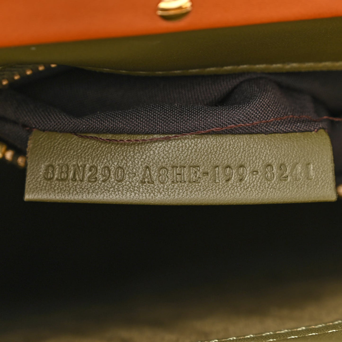 Vitello Seta Light Aura Shiny Nappa Medium Peekaboo I SEE U Satchel Equatore Cuoio