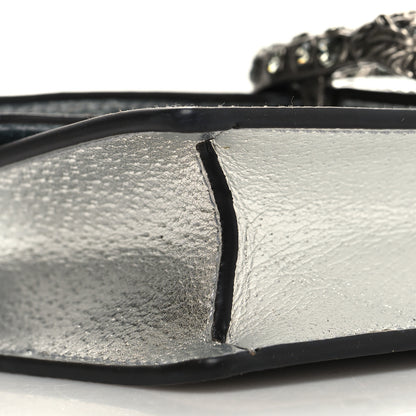 Gucci Metallic Calfskin Super Mini Dionysus Shoulder Bag Silver 8 of 10