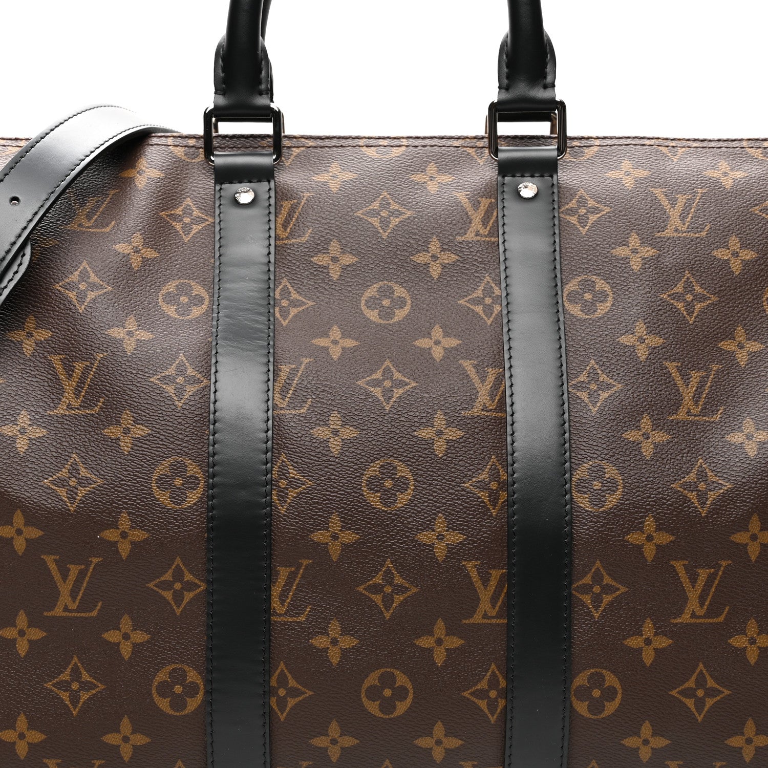 Louis Vuitton Monogram Macassar Keepall Bandouliere 45 6 of 8