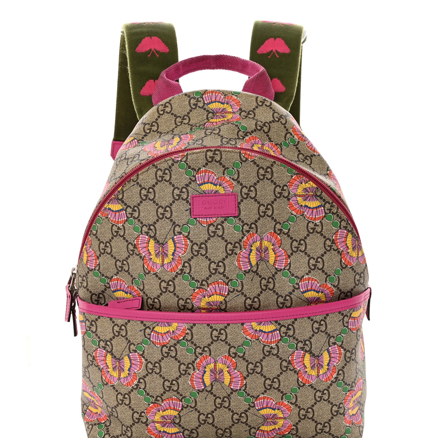 GG Supreme Monogram Childrens Butterfly Backpack