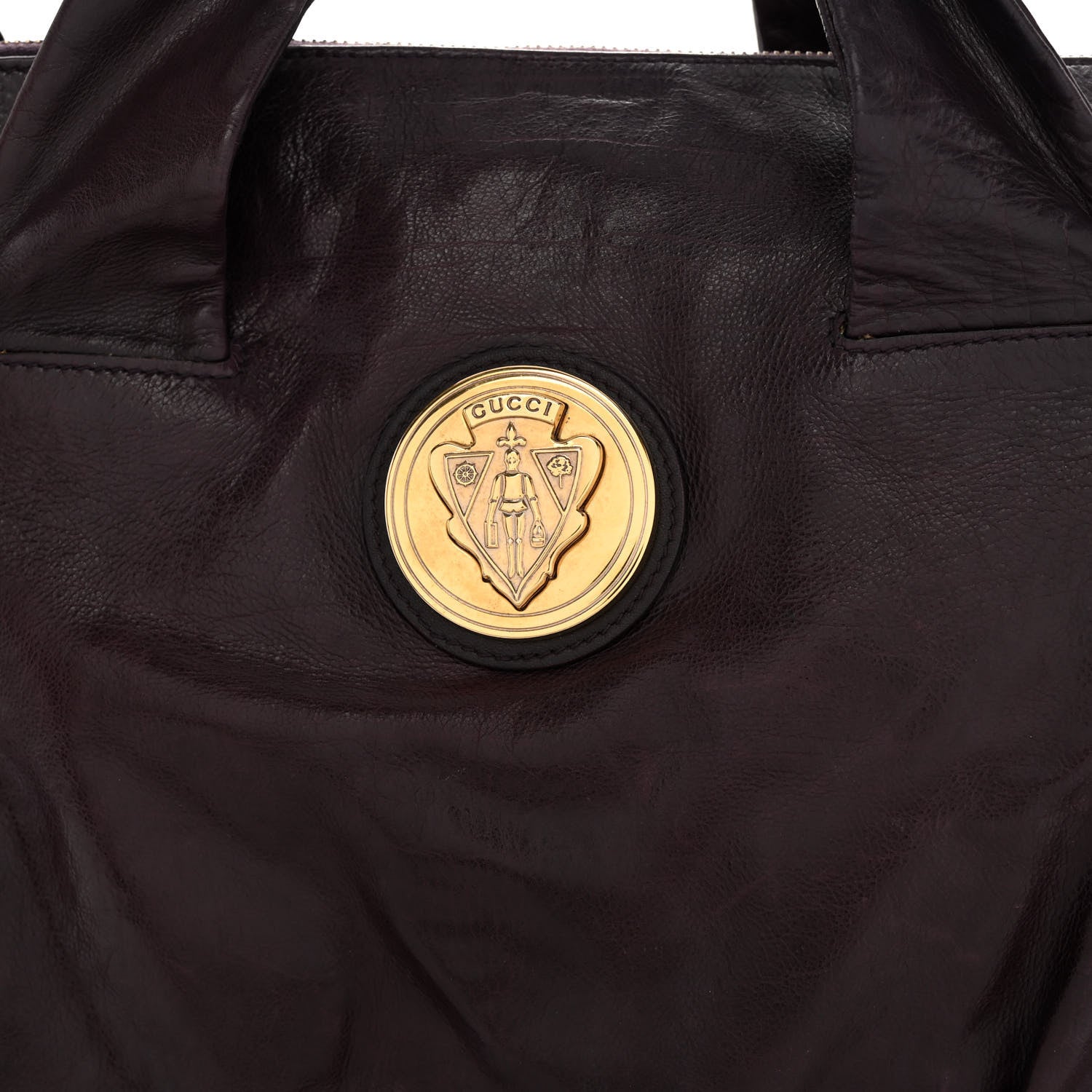 Gucci Calfskin Medium Hysteria Top Handle Bag Purple 7 of 9