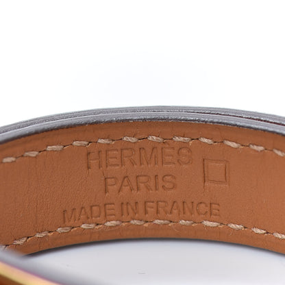 Hermes Shiny Alligator Kelly Double Tour Bracelet T1 Rose Pourpre 4 of 5
