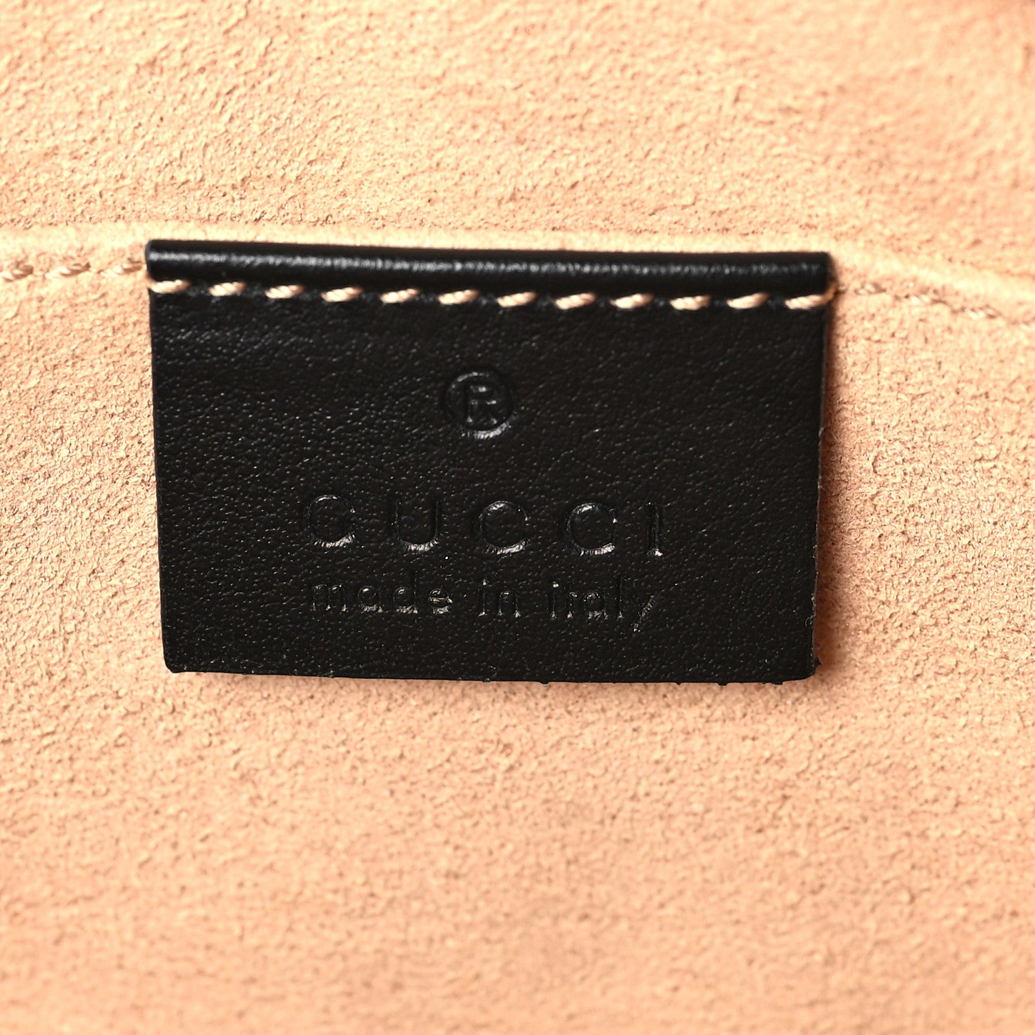 Gucci Calfskin Matelasse Small GG Marmont Chain Shoulder Bag Black 6 of 7
